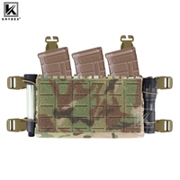KRYDEX Tactical MK5 Placard Micro Fight Chassis Laser Cut MOLLE Panel 5.56 MP7 Magazine  Placard for Chest Rig Vest Hunting Gear