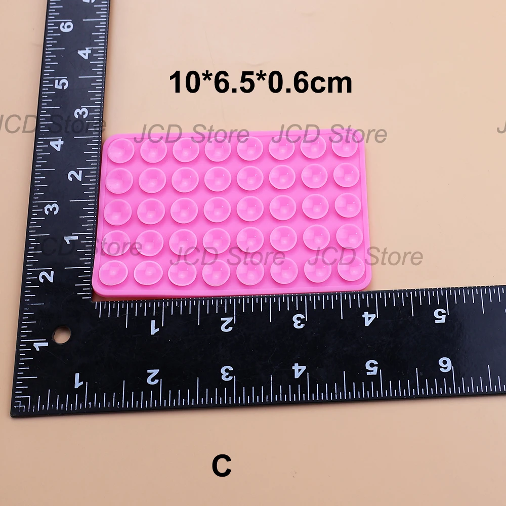 وسادة شفط من السيليكون مزدوجة الجانب من جانب واحد، كوب شفط لاصق مدعوم من مطاط السيليكون، وسادة ثابتة