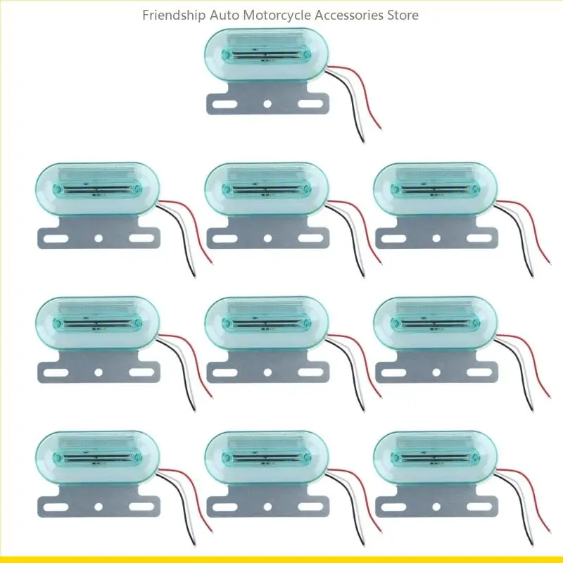 SZCH 10PCS CADICAL OVAL LED ARRIÈRE SETTAL INDICATEUR BUTELER POUR TRICH