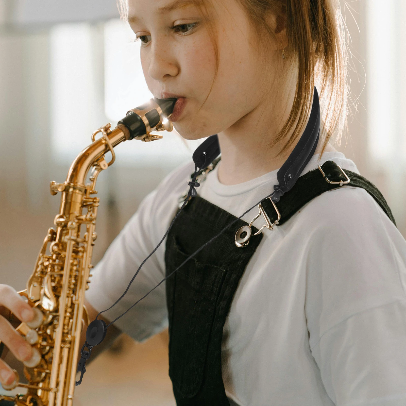 

Saxophone Strap Clarinet Neck Adjustable Support Alto Accessories Roller Skating