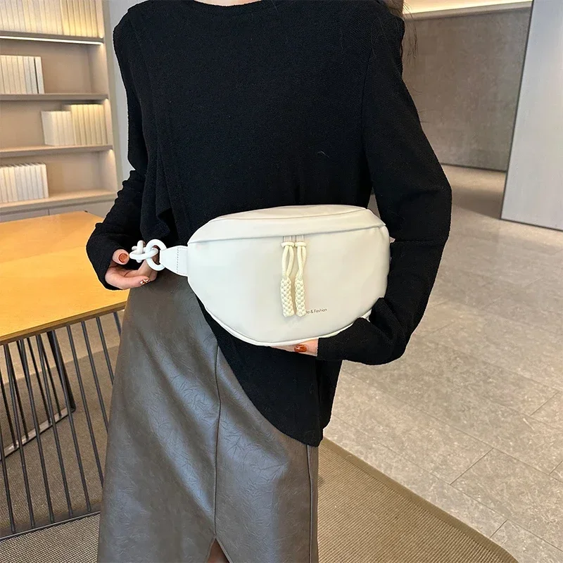 Designer Luxury Chest Bag 2023 Winter Woman Waist Bag Purse Fashion Shoulder Bags Handbag High Grade Female Crossbody Chest Pack