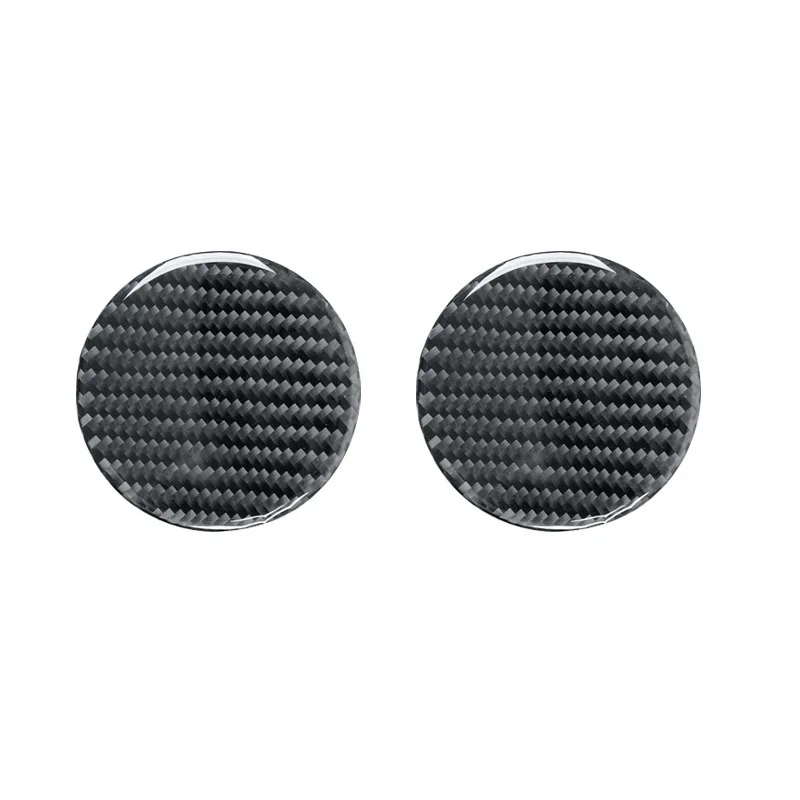 For 08-13 Toyota Highlander Car Interior Modification Carbon Fiber Central Control Cup Holder Slot Pad Decorative Sticker