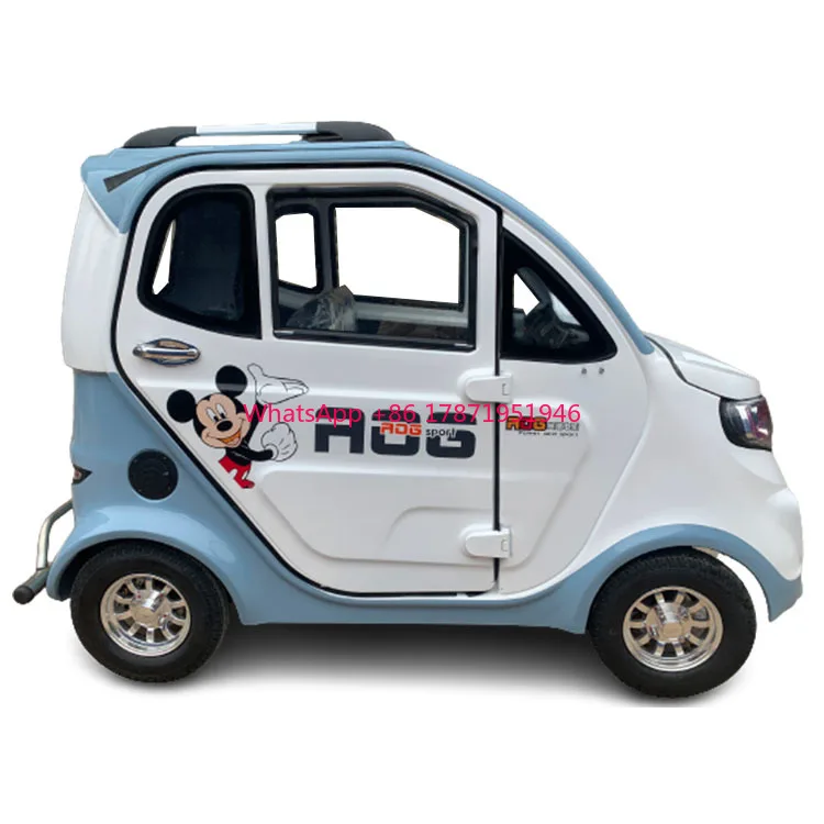 Fully Enclosed  New Energy Vehicles 2  doors 4 wheel electric Mini car for adult