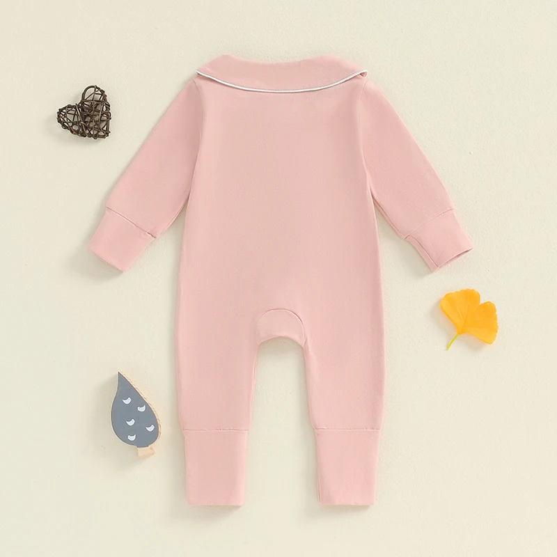 Baby Boy e Girl's Long Sleeves Zipper Romper, Macacão Unisex, Roupas Bonitos, Casa, Roupa Hospitalar, Vindo