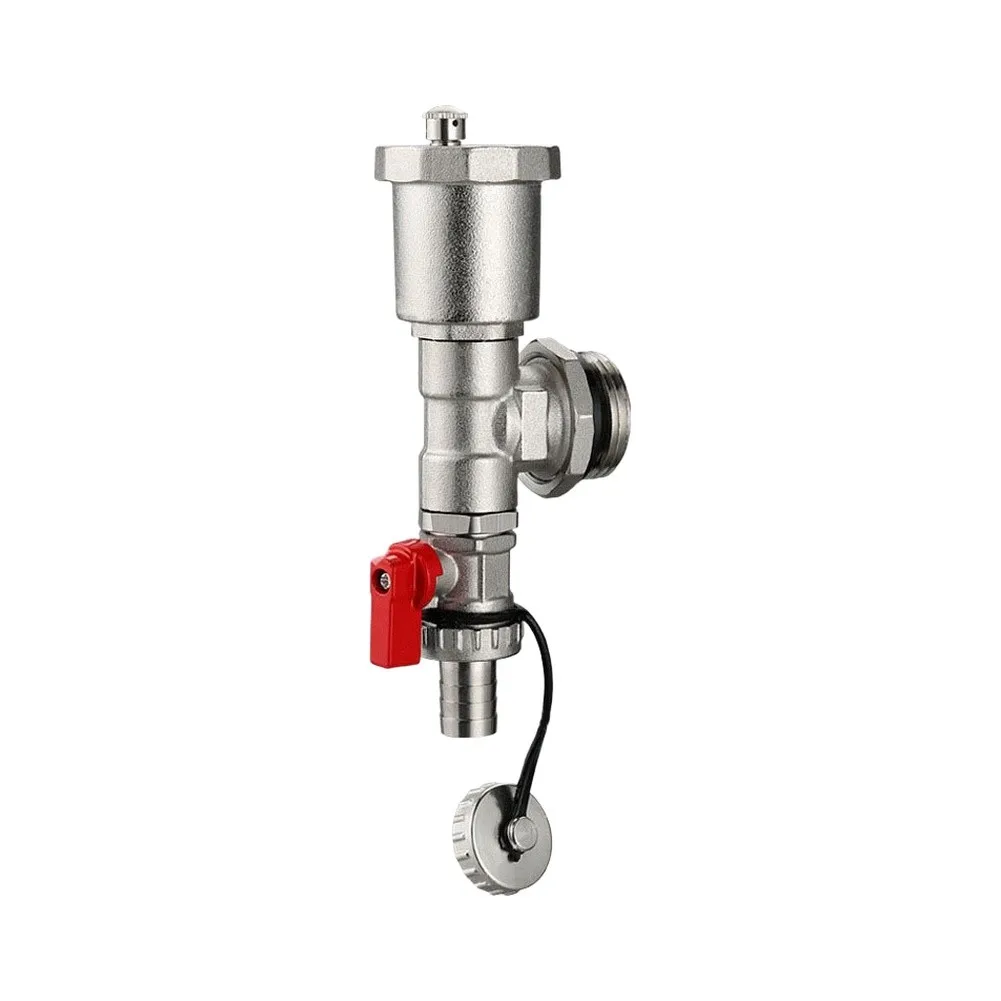 Water Separator End Piece Stainless Steel with Automatic For Exhaust and Drain Valve for Heating Applications 1 inch 1.2 inch
