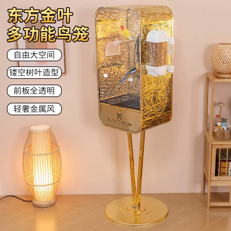 Factory Direct 2026 Bird cage parrot luxury home home golden phoenix patent new landing