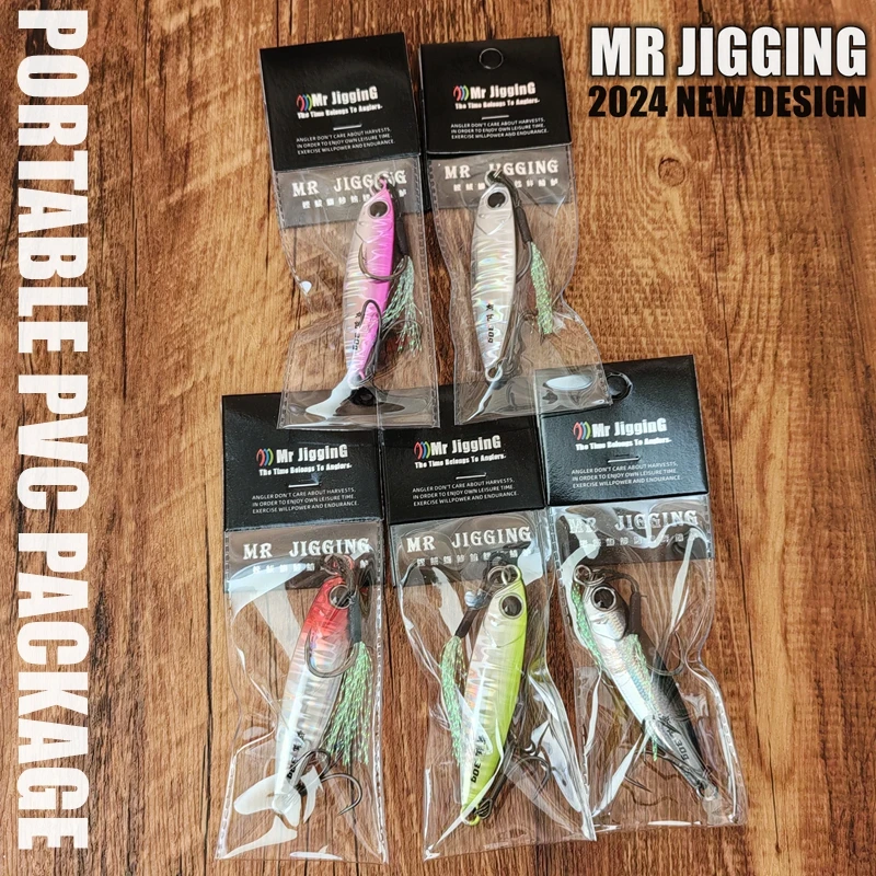 Mr JigginG 5szt 2024 Nowe metalowe przynęty 10g 15g 20g 30g 40g Shore Casting Jigging Lure Sea Bass Fishing Spoon Artificial Bait Tackle — zdjęcie 7