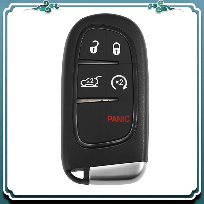 ABTU-llave de coche mando a distancia de entrada sin llave GQ4-54T 433Mhz ID4A Chip para Jeep Cherokee 2014-2020 5 botones 68141580AA 68141580AB