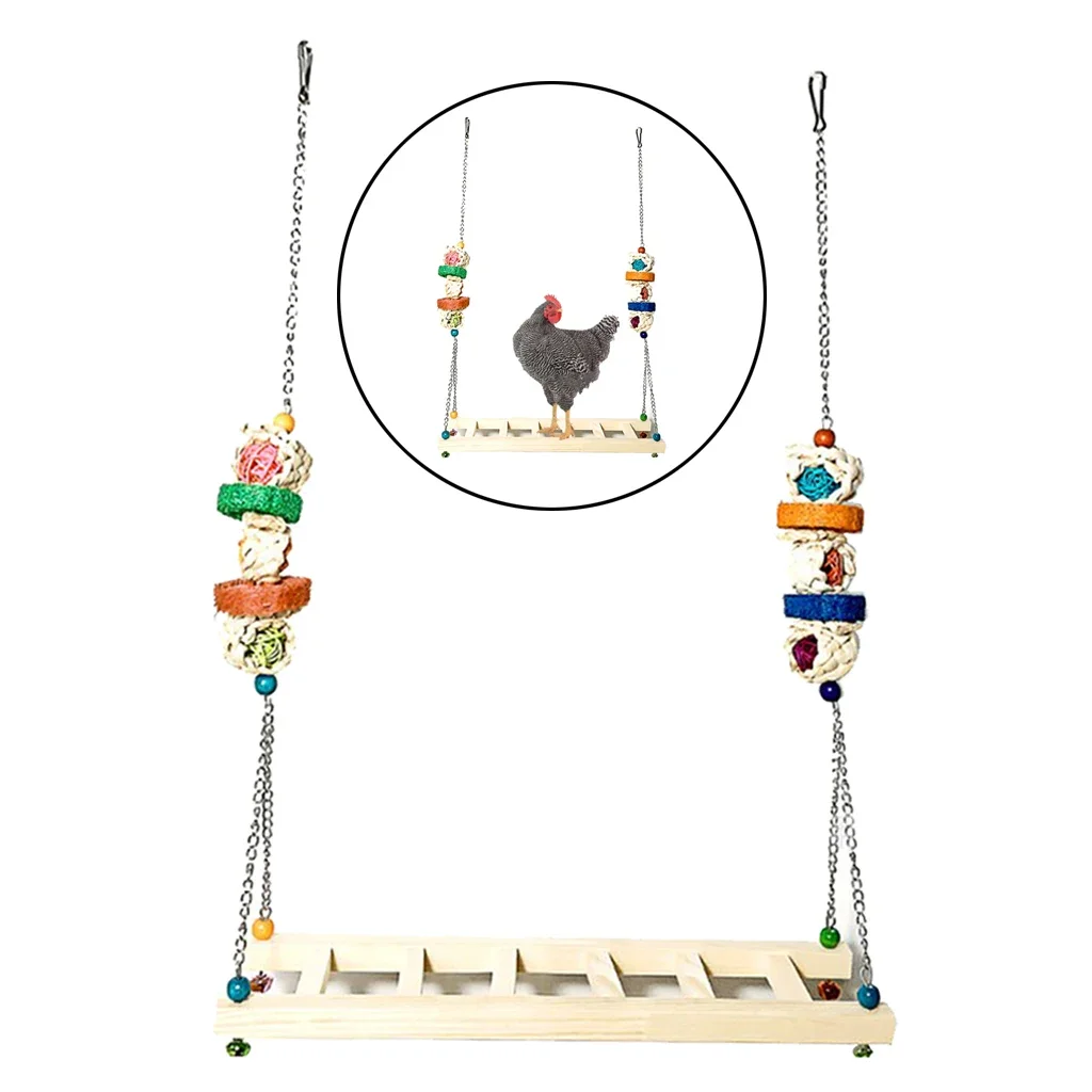 

Rooster Chicken Bird Swing Bird Toy Sturdy With Suspension Hook Design