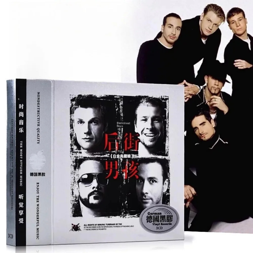 Backstreet Boys Classic Songs Edición de coleccionista Vinilo 3CD Disco Coche - Compatible con grabación de música HIFI para los amantes del pop