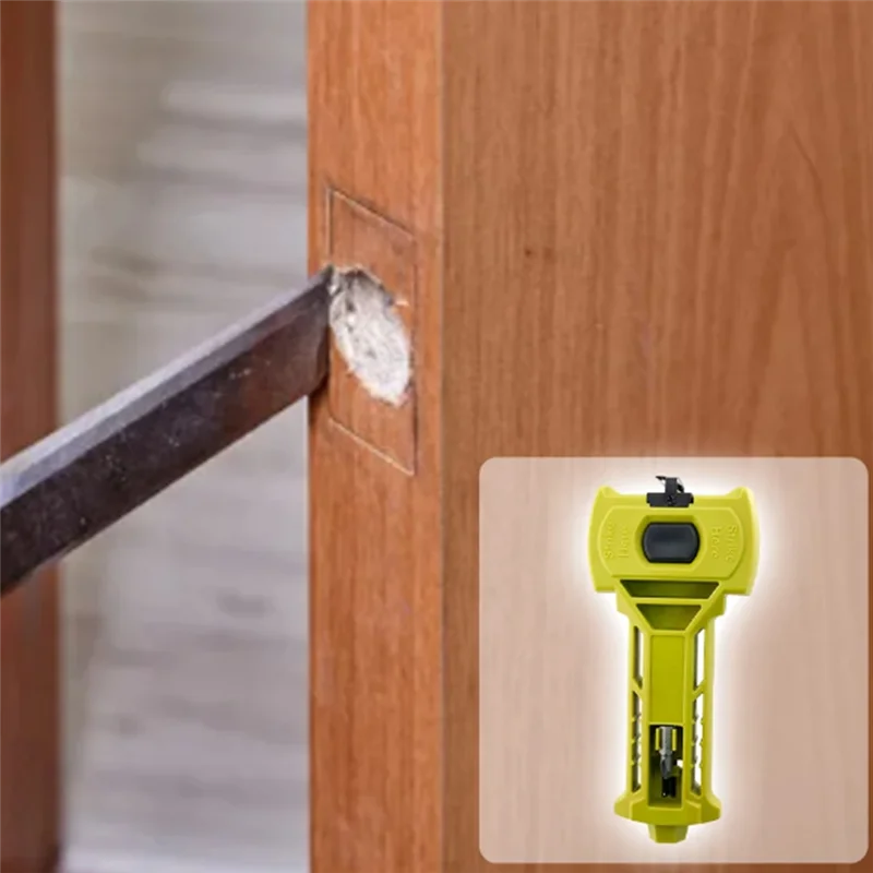 

ABDJ-Complete Door Latch Installation Kit, Mortise Tool For Square Or Round Latch, Works With For 1-3 1-3/8" Or 1-3/4" Thick Doo