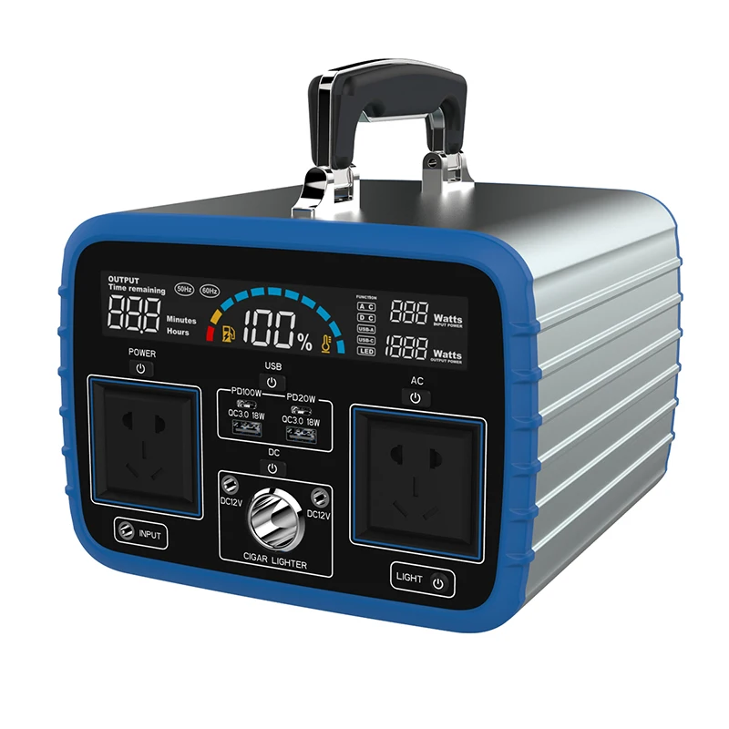 Portable 300W LiFePO4 Rechargeable Solar Power Station Emergency Solar Charger MPPT Controller Features Flashlight Cigar Lighter