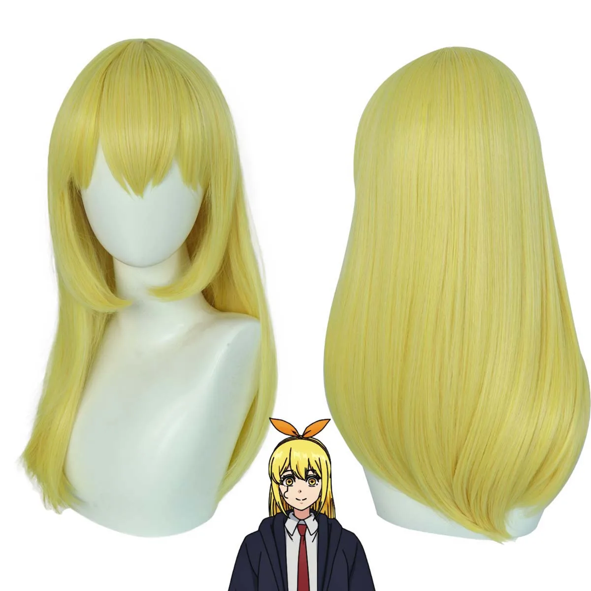 

Женский парик для косплея Лемона Ирвина из аниме Mashle: Magic and Muscles, длинные светлые волосы