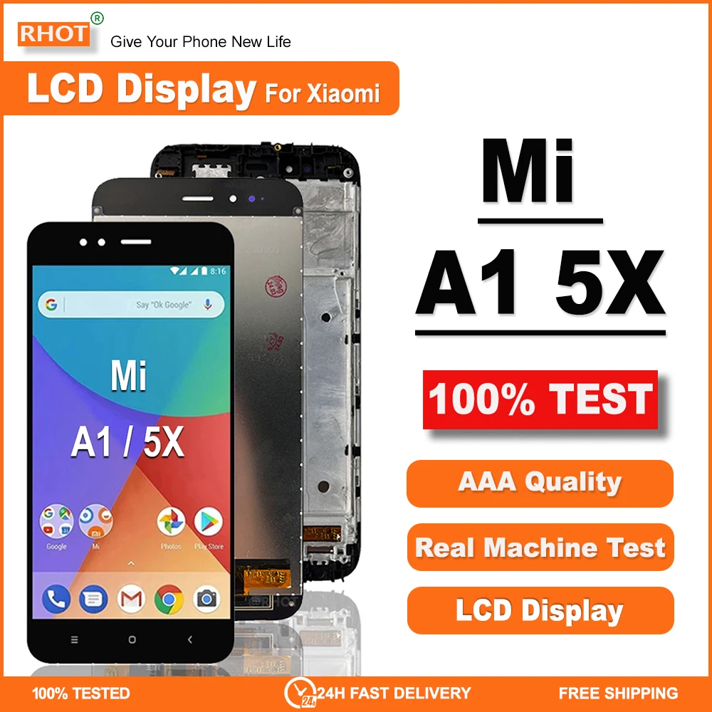 

5.50" 100% Tested LCD For XIAOMI Mi A1 LCD Touch Screen Digitizer Assembly Replaceable For Mi 5X LCD MDG2 MDI2 LCD Display