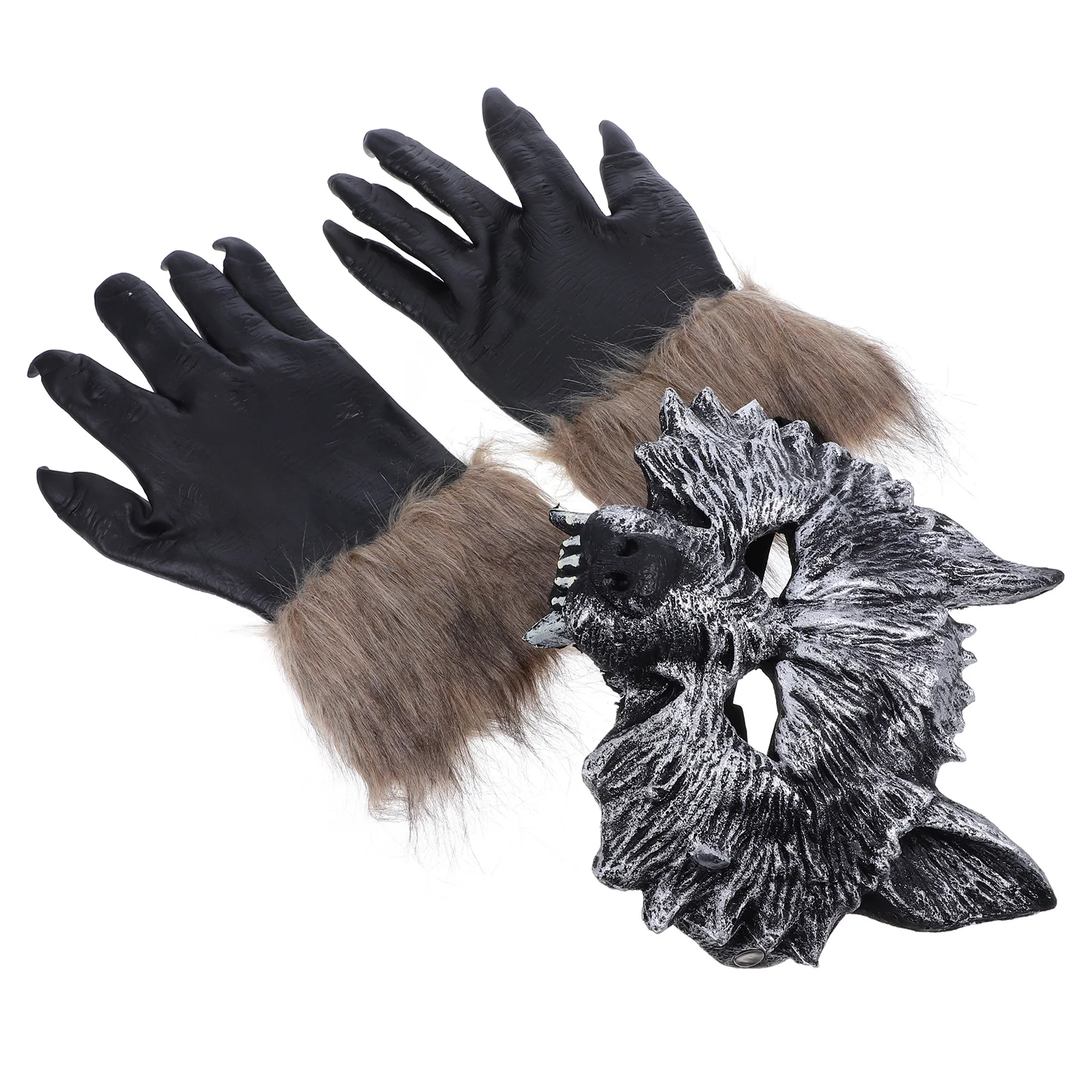 

Mask Glove Combination Scary Costumes Halloween Decorations Mittens Gloves