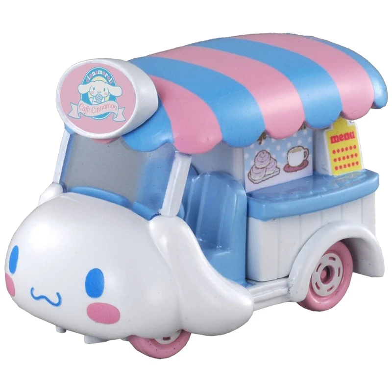 

TAKARA TOMY Tomica Cartoon Character Car Model Cinnamoroll Alloy die-casting car models Children's birthday gift toys Ornament