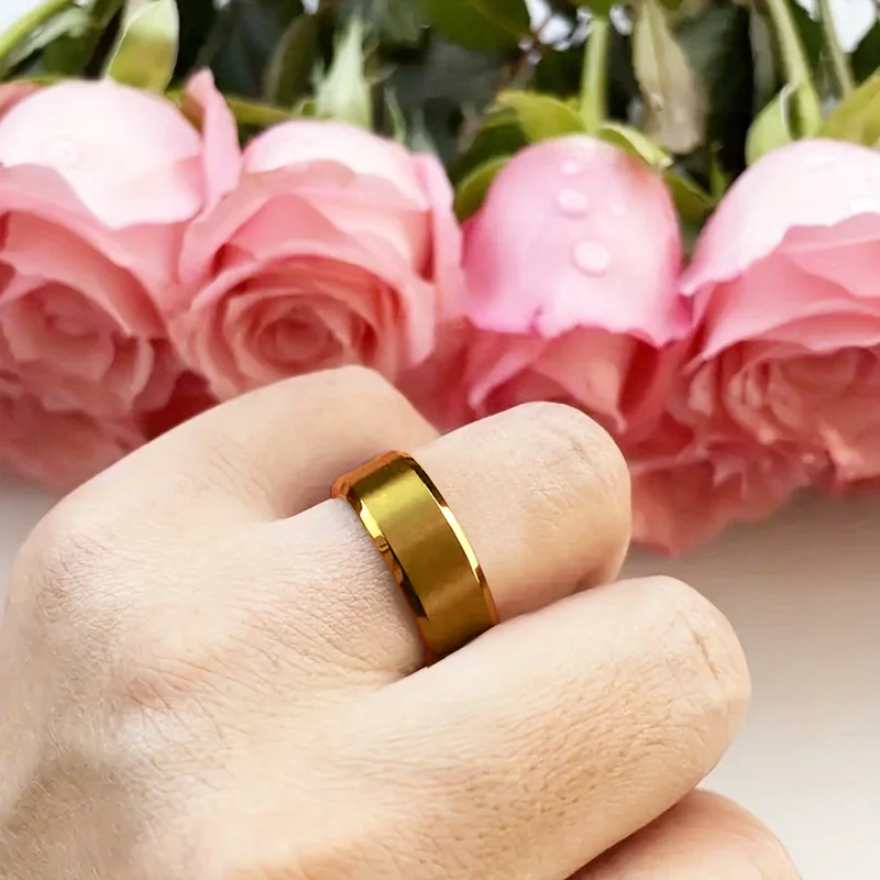 

Customized Stainless Steel Interior Lettering Rings/Couples/Valentine's Day/Christmas/Birthday Gifts/Hip-Hop Style/Fashion Items