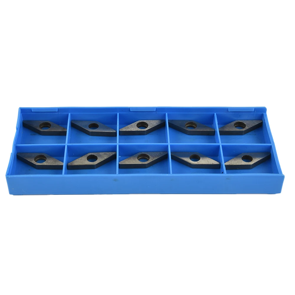 

Carbide Insert MV1603 Workshop Lathe Sharping Turning Tools Accessories Wear Resistance 10 Pcs 15mm X 15mm X 3.1mm