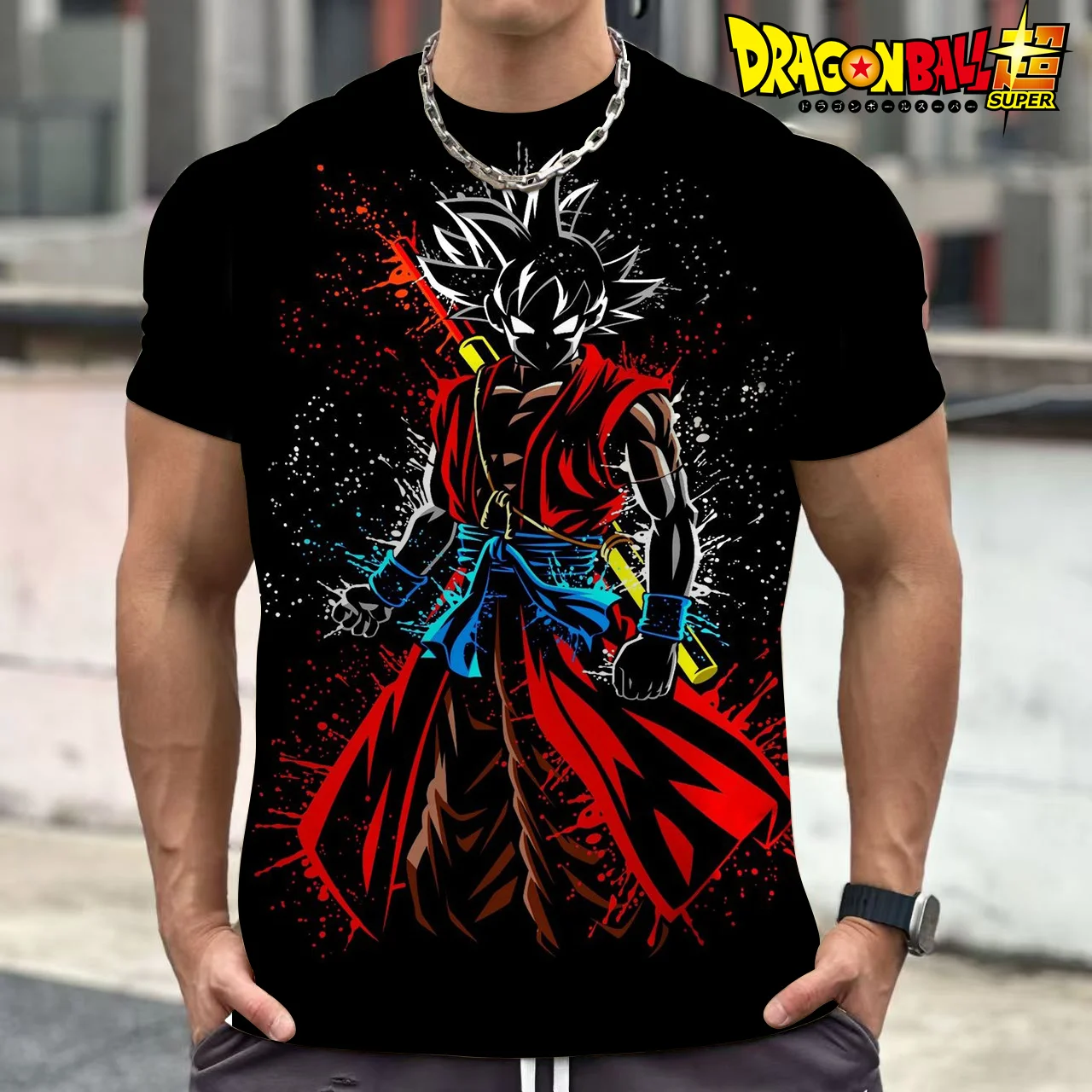 

2025 Dragon Ball Z Tshirt Vegeta Clothes Men Short Sleeve Cartoon Super Saiyan T-shirt Jersey Streetwear Summer Goku Gmy Tops