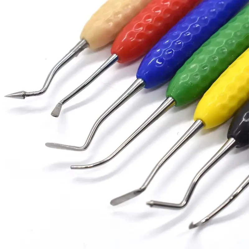 

7Pcs Dental Composite Resin Kit - Aesthetic Filling & Restoration Instruments with Knife Spatula for Dentists