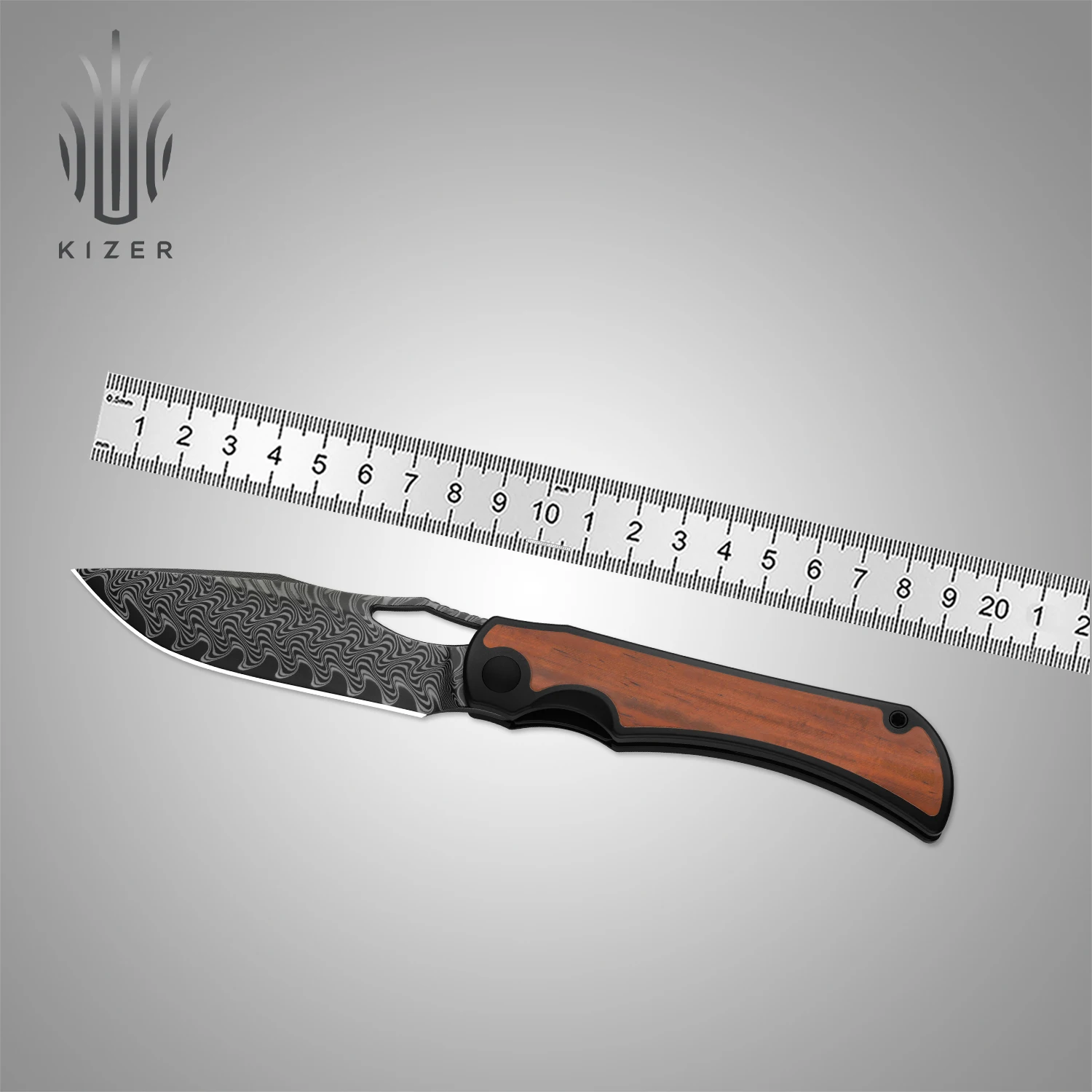 

Складной нож Kizer EDC Ki4763LDA1/A2/A3 Allure с лезвием из стали S45VN/Дамасская сталь и титановой рукоятью