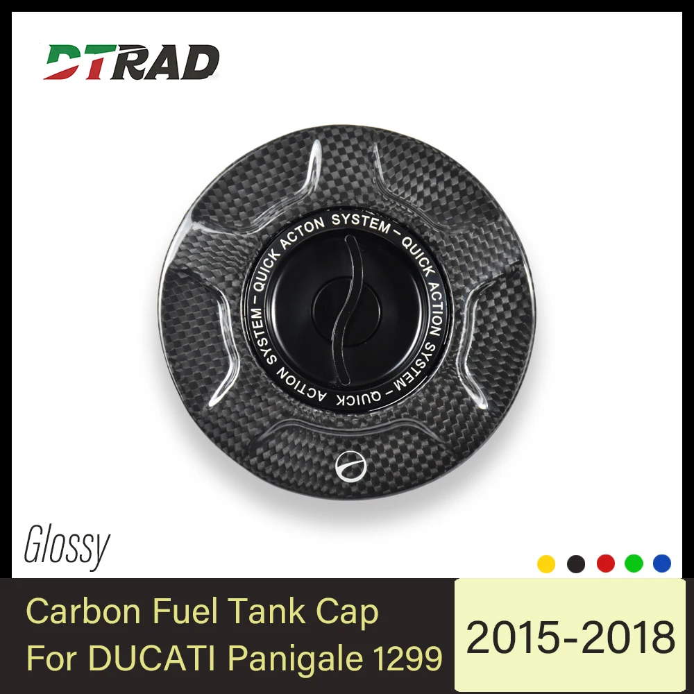 

Keyless Motorcycle Carbon Fiber Fuel Gas Tank cap Cover Motorcycle Accessories For DUCATI PANIGALE 1299 2015 2016 2017 2018