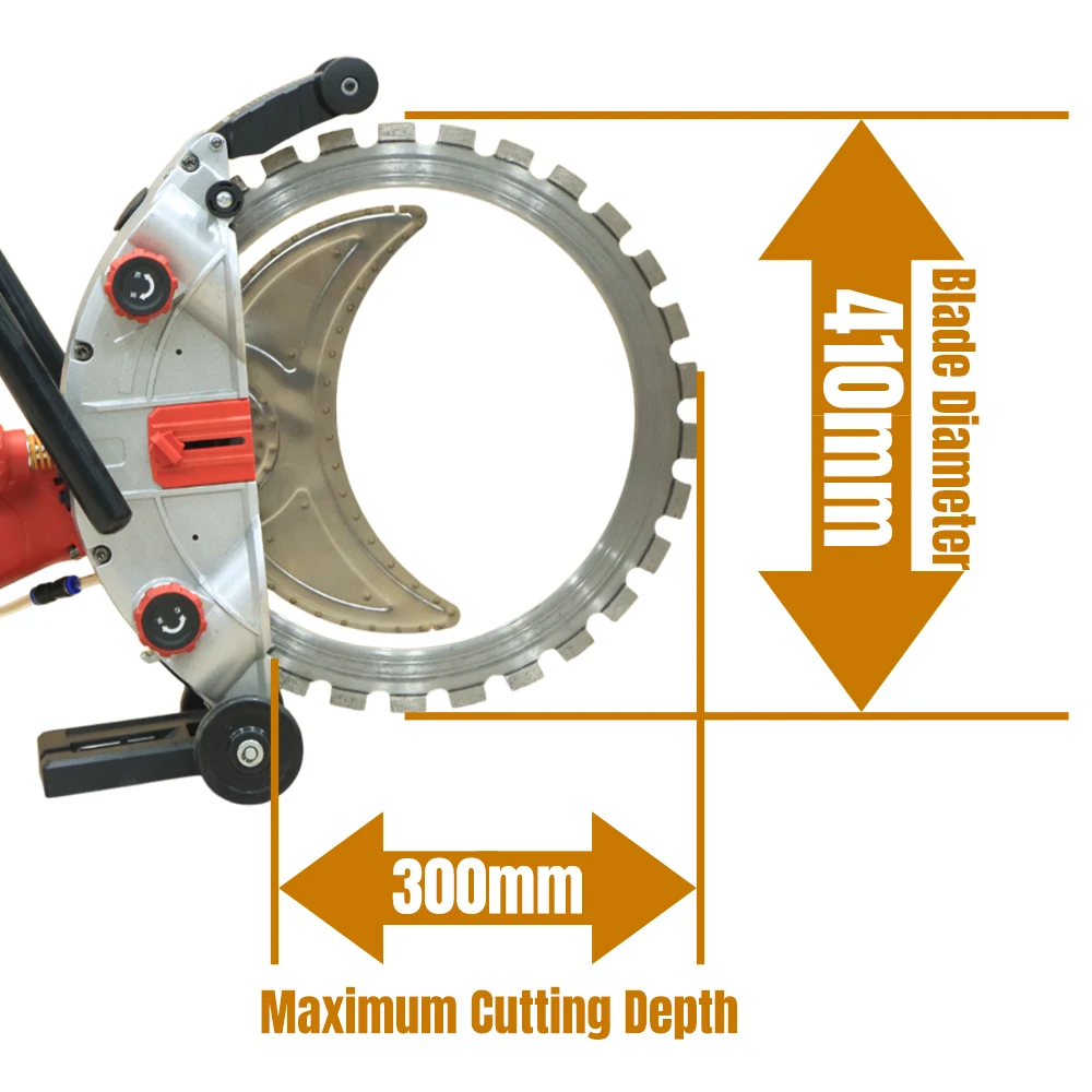 다이아몬드 블레이드와 조절 가능한 레일 시스템을 갖춘 고정밀 유압 벽 절단기