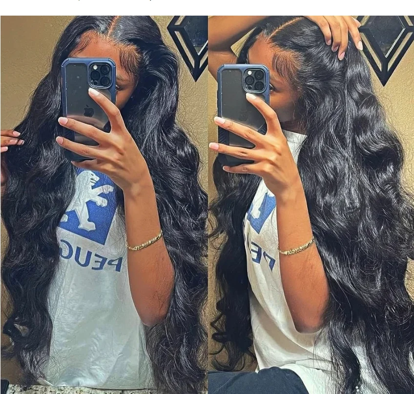 

Натуральные черные волосы Body Wave, 100% человеческие волосы, для плетения крючком, без узлов, предварительно разделенные, для наращивания волос методом Crochet Braid