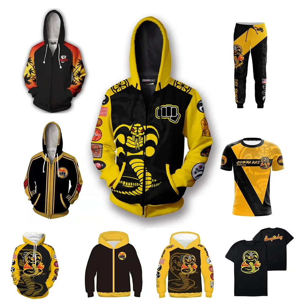 Fashion Hoodies Cobra Kai 3D Print Sweatshirt Men Women Casual Streetwear Hoodie Harajuku Coats Clothing