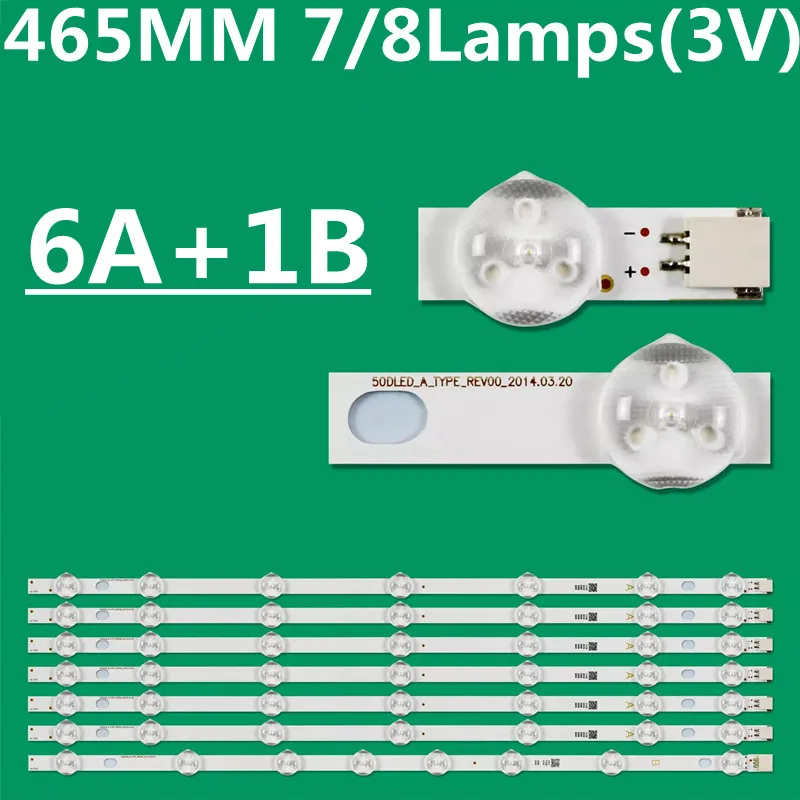 

LED Backlight Strip For 50DLED_A-TYPE_REV00 50DLED_B-TYPE_REV00 VES500UNDL-2D-N02 N01 50NX6000 50EN5400AC 50HYT62 50DLED272