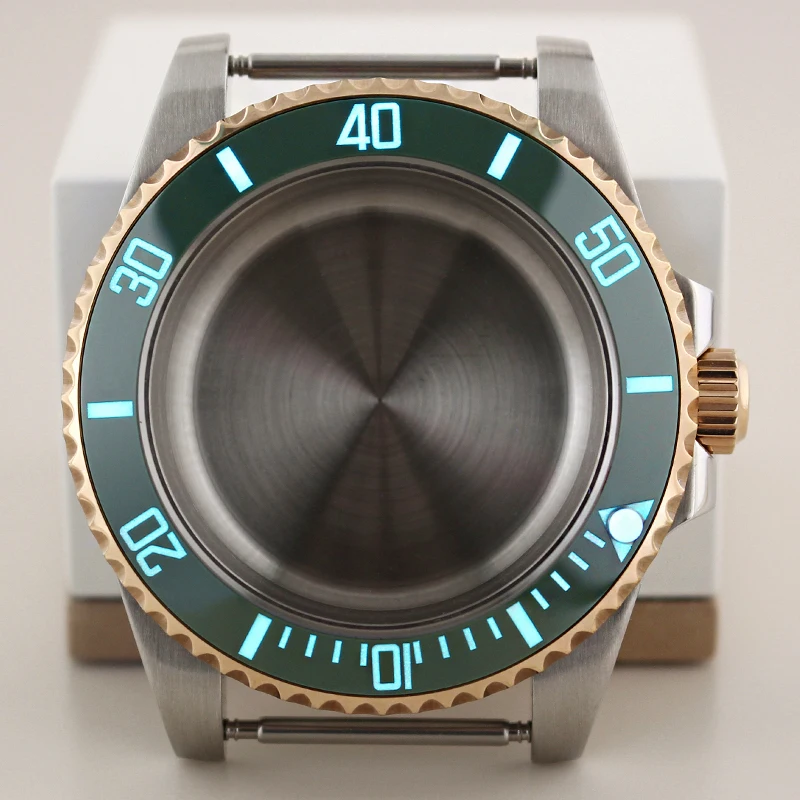 40mm NH35 NH36NH34 NH39 NH70 Miyota8215 2824 PT5000 20ATM Diver Watch GMT SUB Case Sapphire Uni-directional 120clicks Ceramic C3 - Image 5