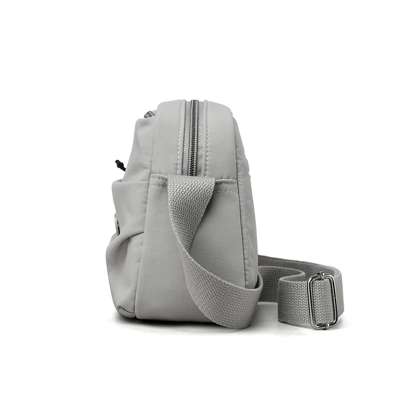 النسخة الكورية الجديدة حقيبة قماش نايلون ملونة معكرون متعددة الاستخدامات للسفر حقيبة مربعة صغيرة حقيبة كروسبودي حقيبة كتف حقيبة نسائية