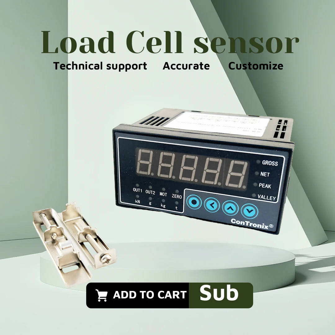 S Shape Tension Compression Load Cell & Display 5kg~5t, Alloy Steel Sensor, IP66 Waterproof, for Crane Hopper Control System