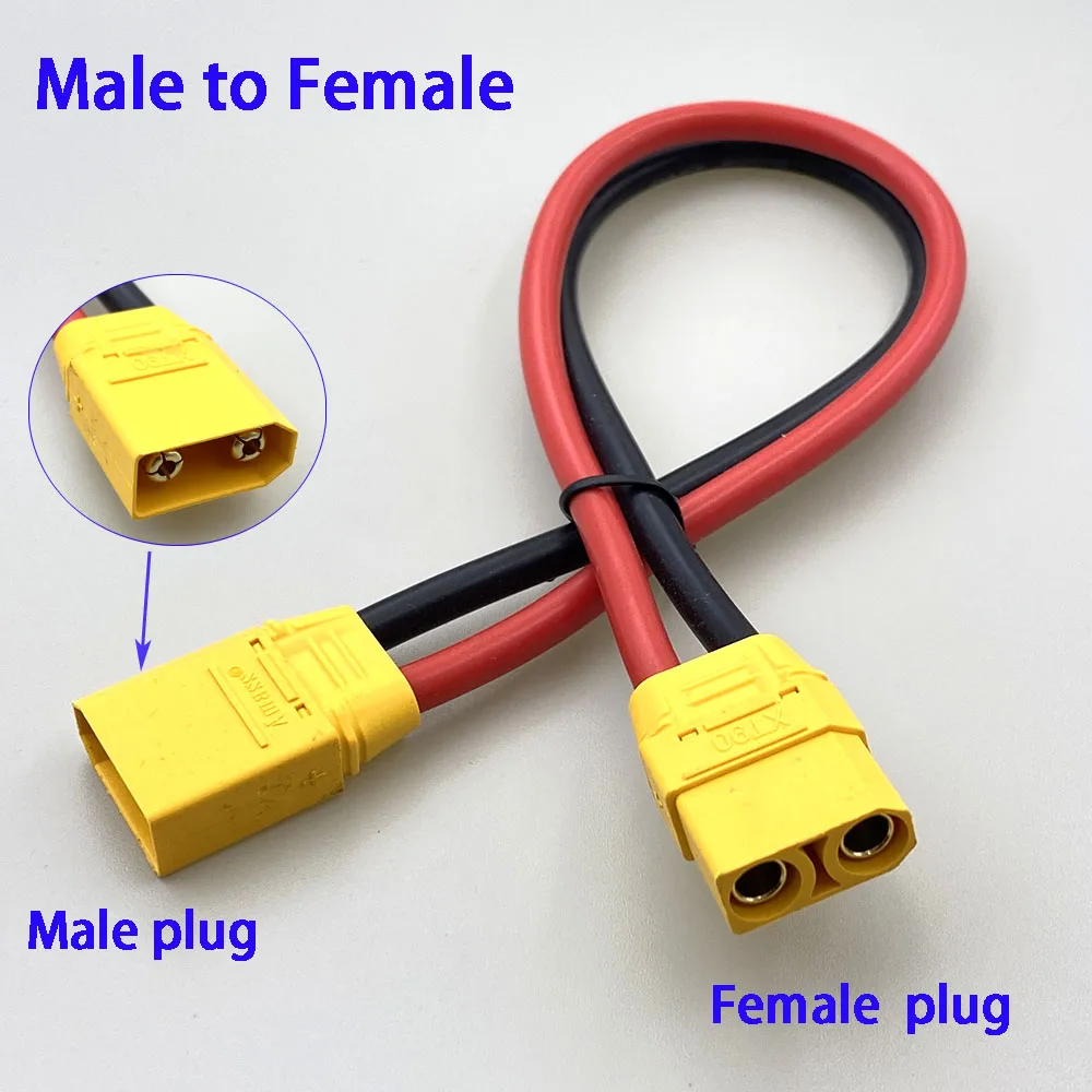 XT90 H Stecker Buchse Stecker Zöpfe 10AWG Silikondraht RC Batteriekabel für RC Modellflugzeug Elektrofahrzeug UAV