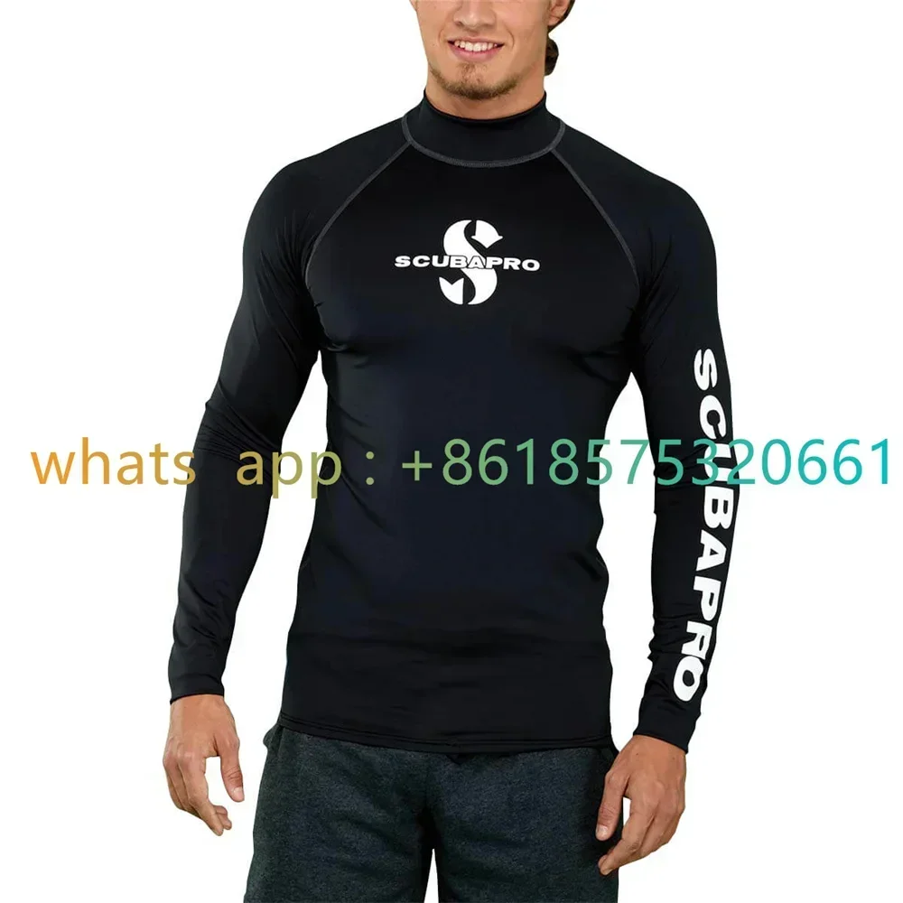 

Купальник мужской с защитой от УФ-лучей, футболка с длинным рукавом для дайвинга и серфинга, пляжная одежда для плавания