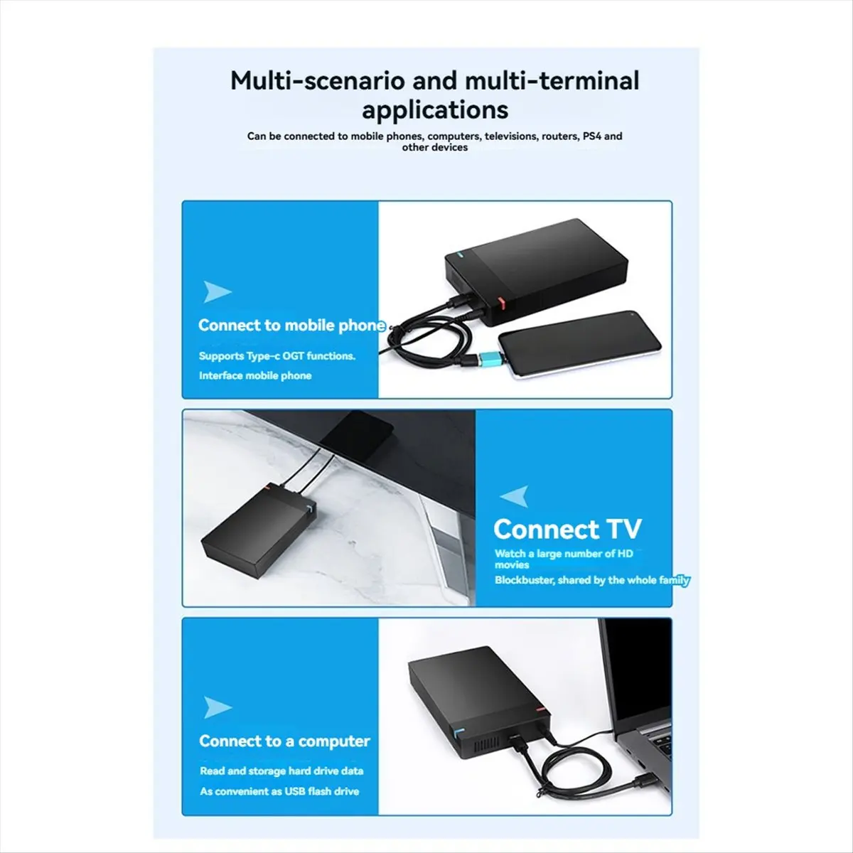 Punctual- 3.5 Inch SATA to USB 3.0 HDD Case - External Hard Drive Enclosure, Data Transfer,HDD Box for PC and Laptop EU PLUG