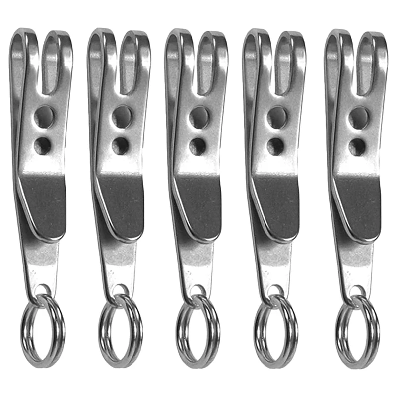 Multi-Purpose Clip Keychains Suspension Clip Tool With Carabiner Perfect For Hanging EDC Tools, Flashlights Etc.