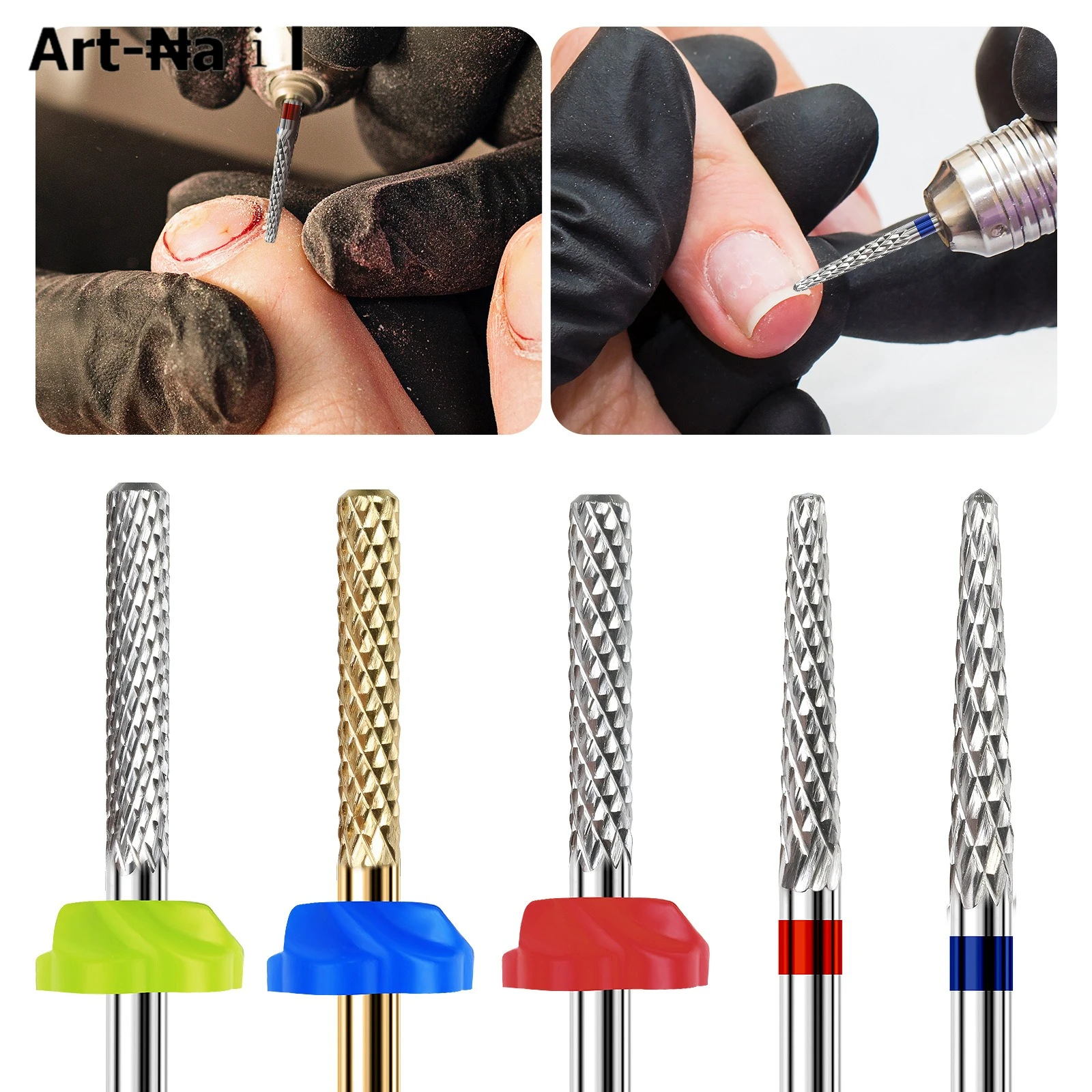1 pçs profissional de alta qualidade aço tungstênio prego brocas elétrica máquina moagem acessório polimento cortador manicure ferramenta