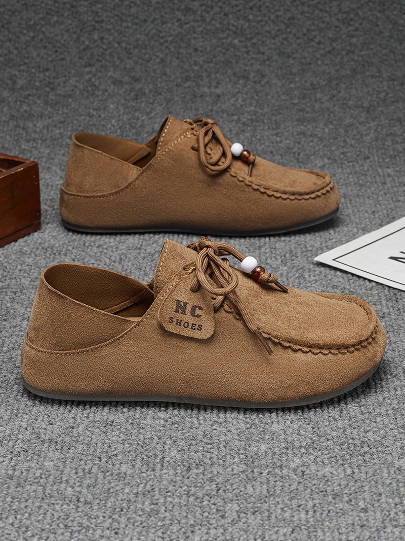 

Men's Slip-On Shoes Soft Bottom Casual Wear for Work Commuting Trendy Birk-like Slipper with Head Covering Spring Summer