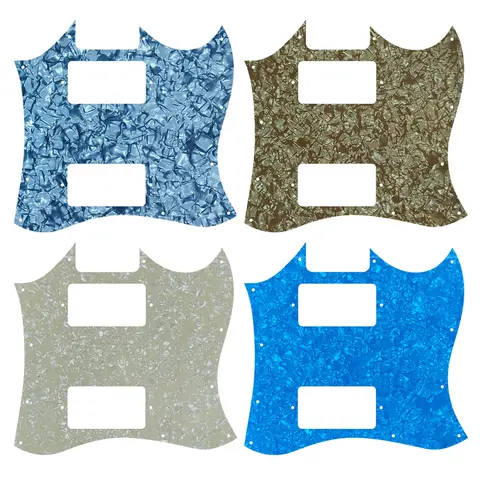 Pleroo Custom Guitar Parts - For US Epiphone G310 SG Guitar Pickguard PAF Humbucker Multicolor Selection
