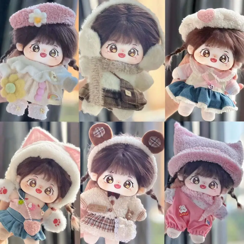 

Cat Ear Set 20cm Cotton Doll Dress DIY Clothing Princess Skirt Idol Doll Clothes Dress Up Pink Plush Toy Clothes Toy Accessories