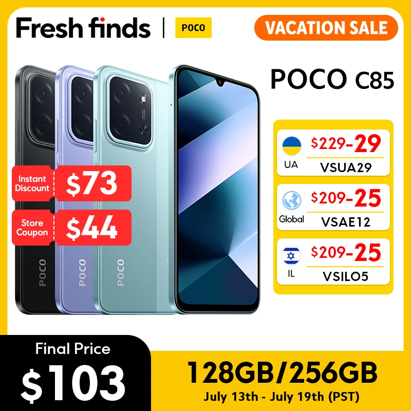POCO C85 グローバル版 MediaTek Helio G81-Ultra 6.9インチ 120Hz