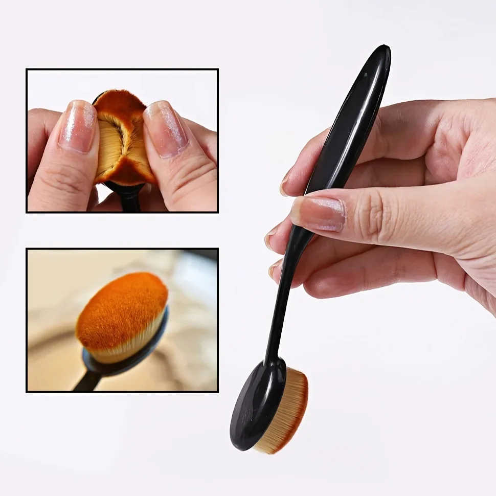 Nagelstaubbürste mit Weichen Borsten - Langstieliger Weicher Pinsel - Ideal für Maniküre und Pediküre