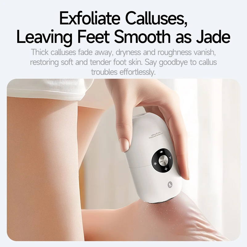 Mini Foot Grinder Electric Callus Remover 20000 RPM Stainless Steel Grinding Head 3 Speeds LED Display Feet Dead Skin Remover