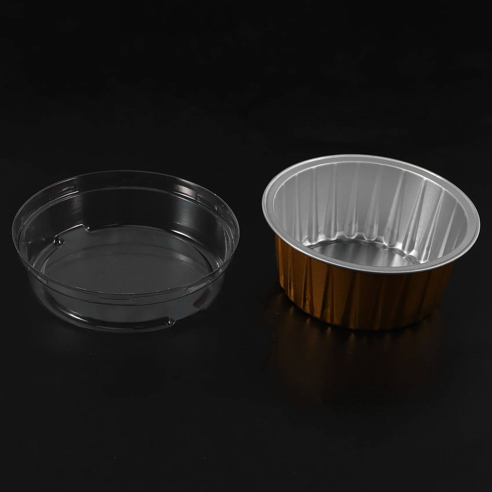 Новые 300 шт. одноразовые чашки для выпечки из алюминиевой фольги, крем-брюле, десертные чашки овальной формы для кексов с крышками, инструменты для яиц для торта