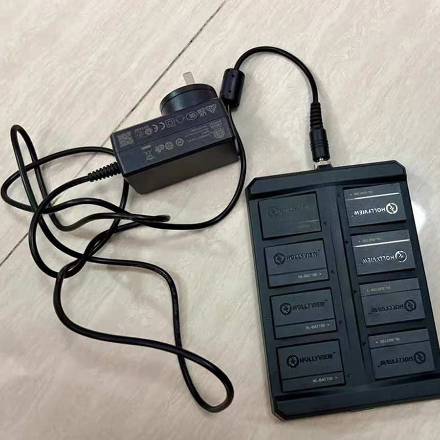 BAT‑700 Battery and Charger for Hollyland Solidcom SE 5‑User Full‑Duplex ENC‑Noise‑Cancelling Wireless Intercom Headset System