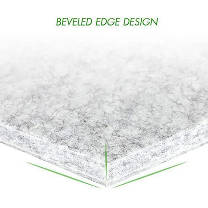 لوح حائط عازل للصوت للديكور ، معالجة صوتية ، حافة مشطوفة سداسية الشكل ، تقليل الضوضاء ، 16 *