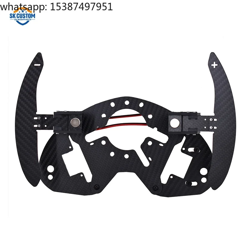 For Racing Sport Steering Wheel Button Relocation Kit Matte Carbon Fiber Magnetic Paddle Shifter for Subaru BRZ Toyota GT86