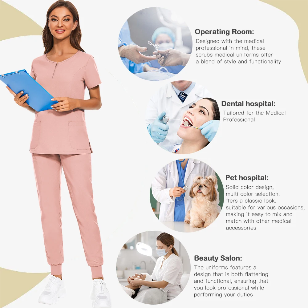 Medical Washable Hospital Surgical Shirt Pant Dentistry Clinical Work Clothes Pharmacy Lab Dental Clinic Doctor Nurse Uniforms