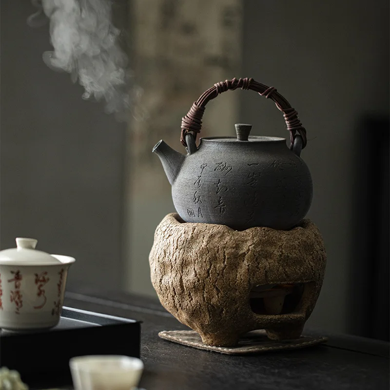 Handmade Firewood Burning, Beam Pot, Tea Maker, Charcoal Stove, Boiling Water, Kettle, Alcohol Stove, Warm Teapot To Make Tea
